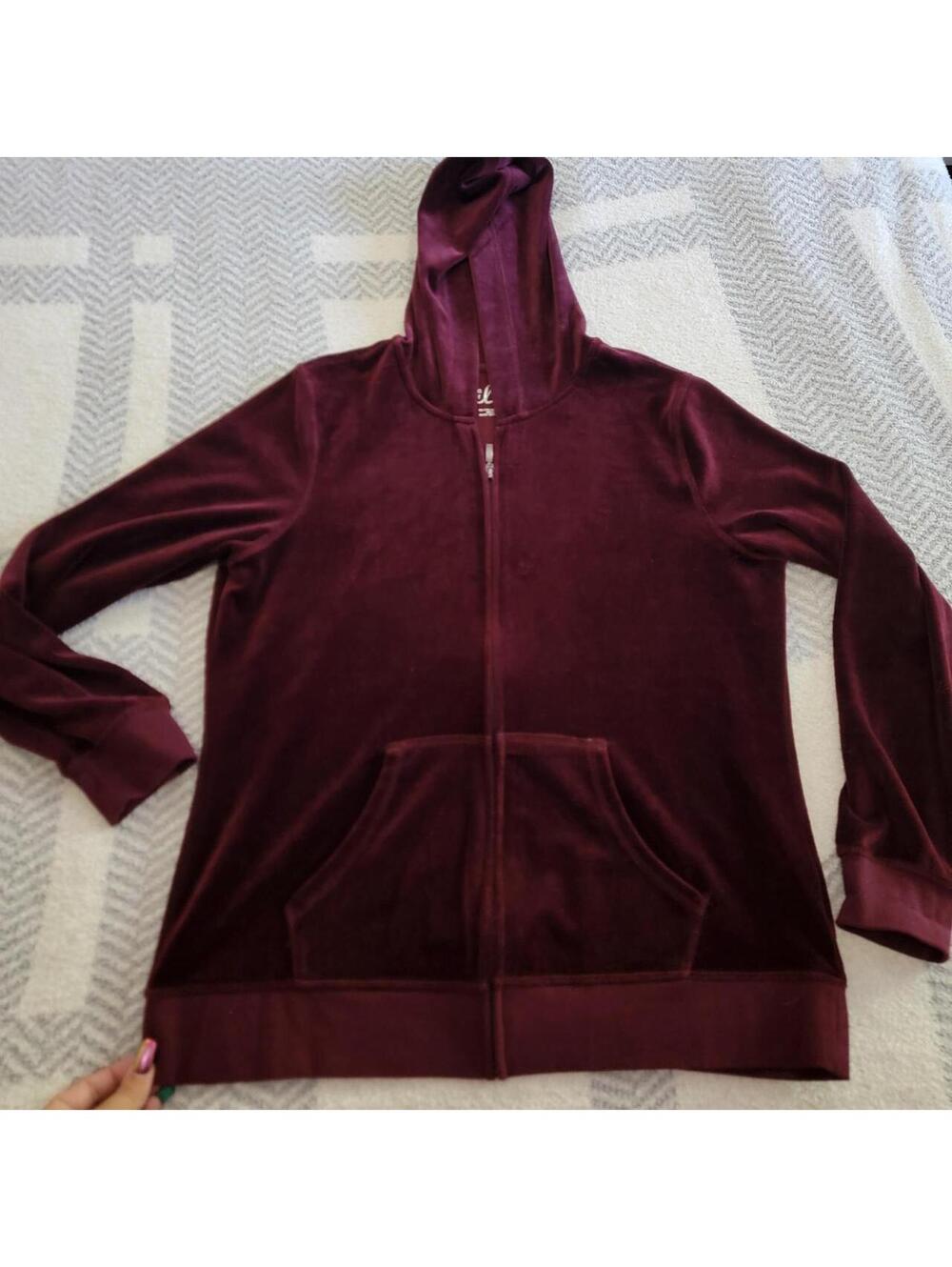 Made for Life Women's Burgundy and Purple Hoody